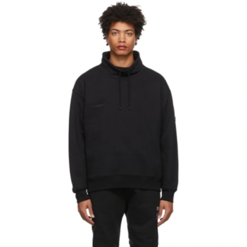 Frame Men’s Mock Neck SweatShirt Hoodie Pullover Sweater size Large Black